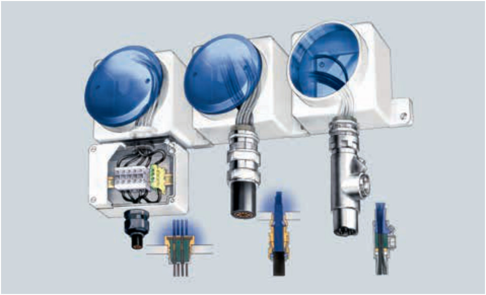 Hình 8: Các kỹ thuật lắp đặt trên thế giới – Trái: Hệ thống cáp đấu nối gián tiếp; Giữa: Hệ thống cáp đấu nối trực tiếp; Phải: Hệ thống ống luồn dây Conduit